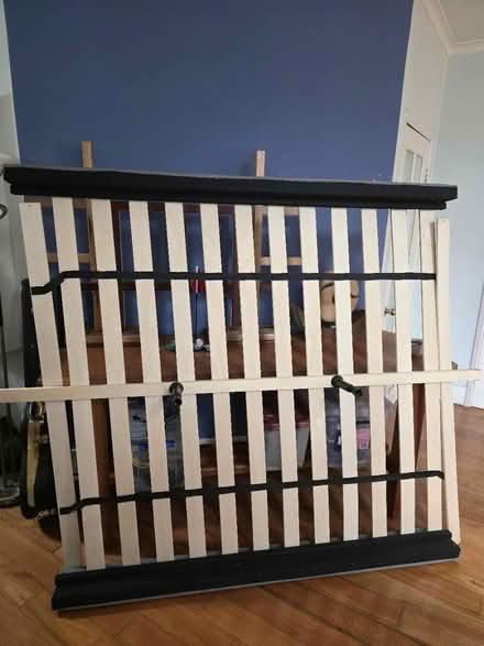 Photo of free Grey padded Queen bed (Hampton) #3