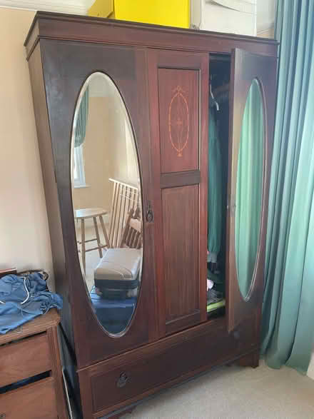 Photo of free Edwardian mahogany wardrobe (Hanwell W13) #2