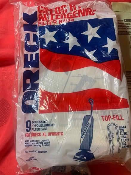Photo of free Oreck hoover bags and belt (Cwmbran NP44) #4