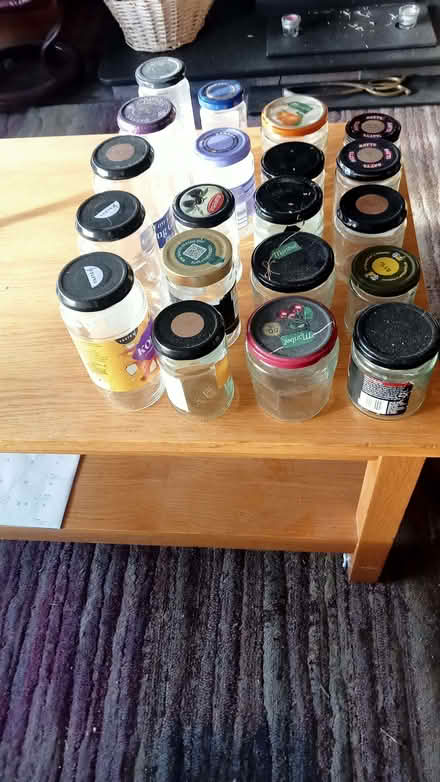 Photo of free 20 glass lidded jars (Lewannick PL15) #1