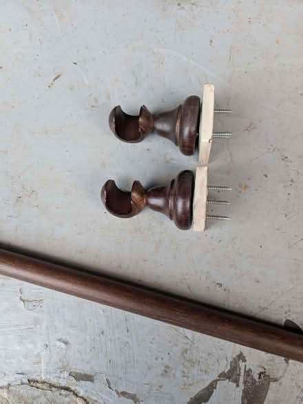 Photo of free Dark wooden curtain rail (Bengeo SG14) #2