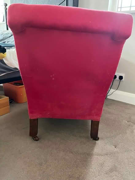Photo of free Antique dark pink/red nursing chair (Bromley BR2) #3