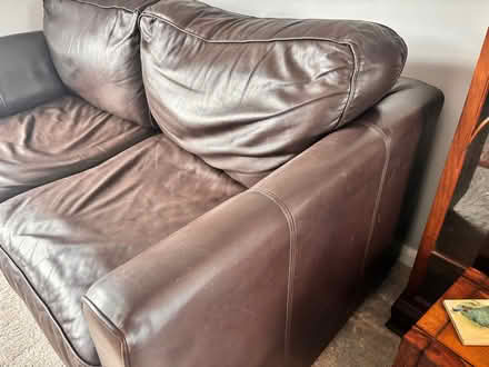 Photo of free Brown Leather Sofa (Palmarsh CT21) #3