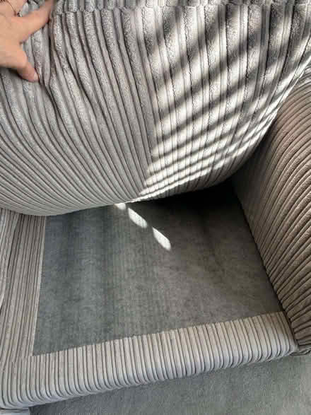 Photo of free Small DFS Honey mink grey two seater chaise sofa lounger (Little Parndon CM20) #3