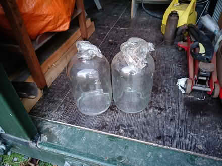 Photo of free 2 clear glass demijohns (Telford and Wrekin TF1) #1