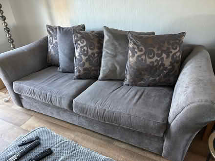 Photo of free Three seater sofa and footstool (Laindon SS15) #2