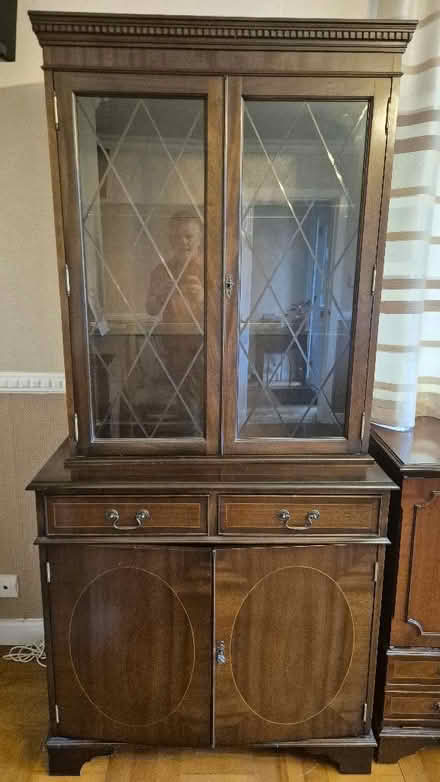 Photo of free Tall glass fronted display unit- cupboards & drawers below (Radbrook Green SY3) #1