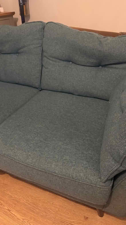 Photo of free Blue DFS three seater and two seater sofa (Foots Cray DA14) #3