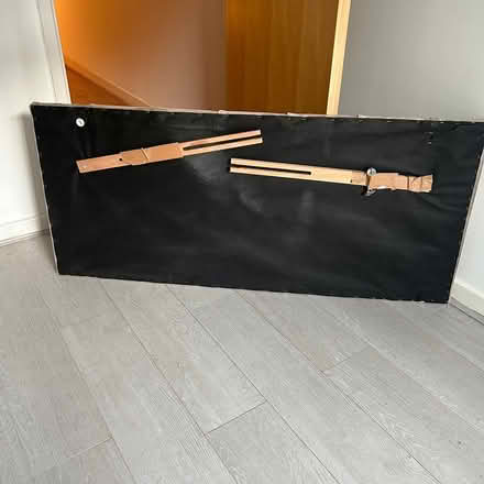 Photo of free Double Bed Headboard – Taupe Velvet (Islington London N1) #2