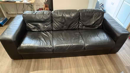 Photo of free Absolute Unit of a Leather Sofa – Bromley – MUST GO (Southborough BR2) #2