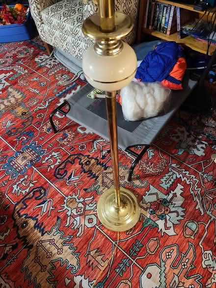 Photo of free Brass floor lamp (Riverside South) #2