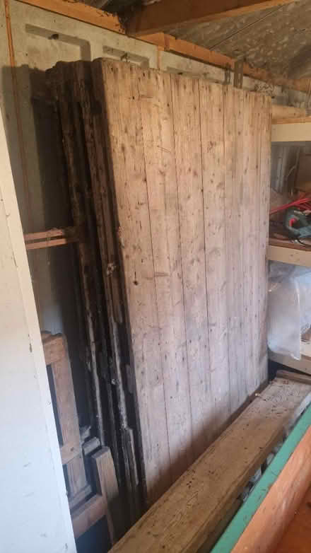 Photo of free Wooden trestle tables x6 6'x3' (Wa4 2ah) #1