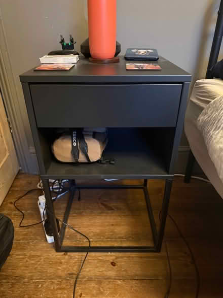 Photo of free 2x Black Bedside Tables (Charlton SE7) #1