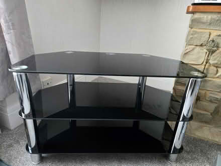 Photo of free Glass TV table (Copnor PO3) #2