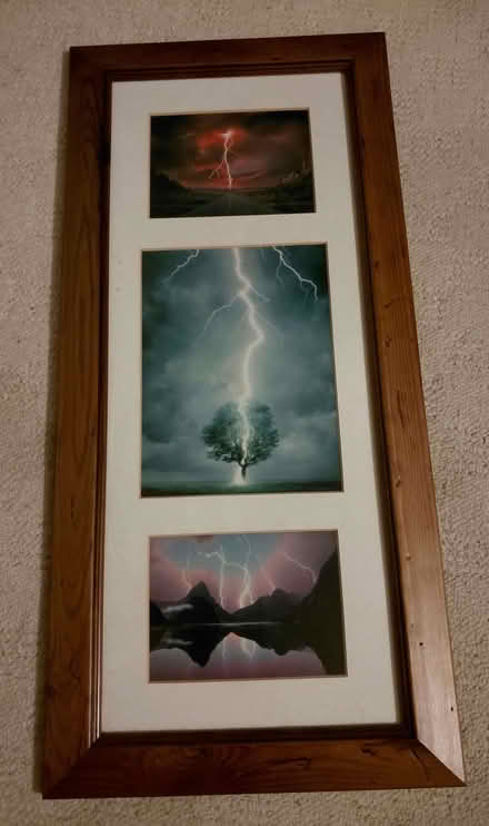 Photo of free Framed 'Lightening' picture (Alvaston DE24) #1