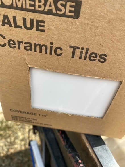 Photo of free White ceramic tiles 1 sq m (California IP4) #2