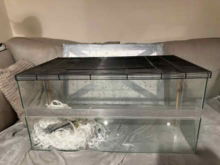 Photo of free Large glass gerbil / hamster tank (Eynsham OX29) #1