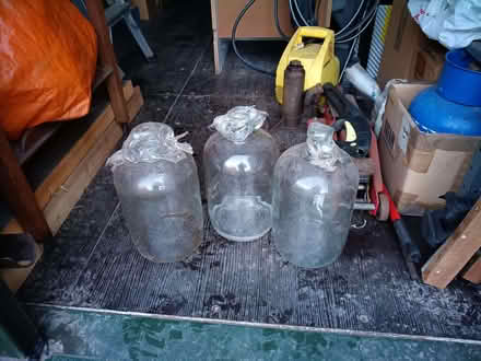 Photo of free 3 clear glass demijohns (Telford and Wrekin TF1) #1