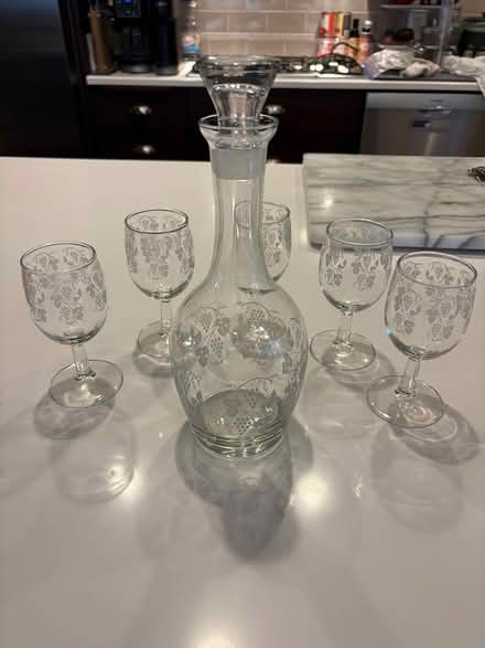 Photo of free Glass Decanter w/Glasses (Tenleytown (DC)) #1