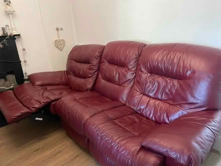 Photo of free Leather reclining sofa & chair (Sutton SS4) #3