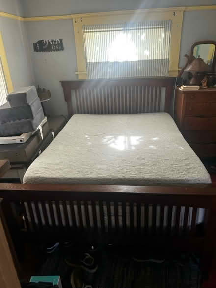Photo of free Queen bed with Frame (Highland Park) #1