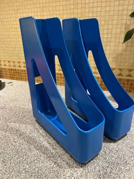 Photo of free 2 plastic storage containers for files/paper etc (Westbrook WA5) #1