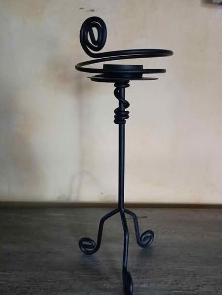 Photo of free Black iron candle holder (Greenwood near 83rd) #1