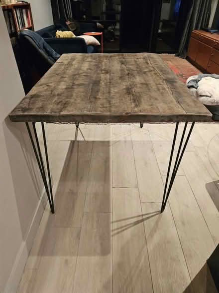 Photo of free Solid Wood table with hairpin legs (London SE17) #1