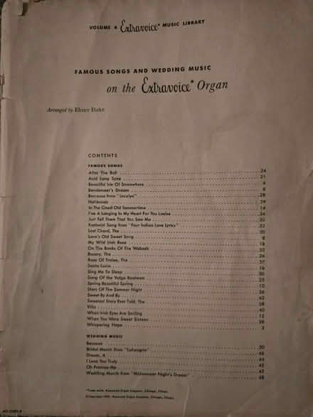 Photo of free Easy organ sheet music (Saline) #3