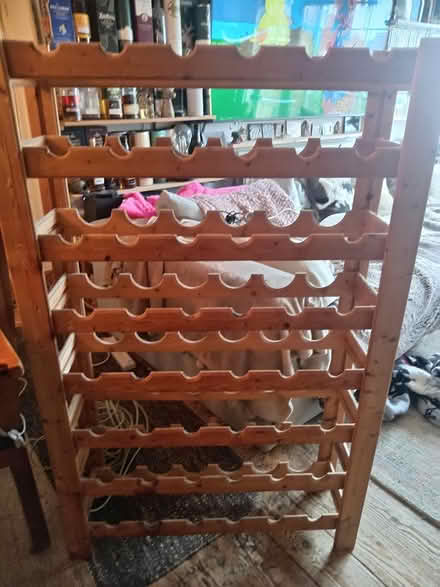 Photo of free Wooden wine rack (Lower Morden SM4) #2
