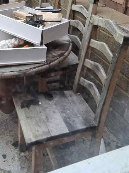 Photo of free Table and six chairs (Watton at Stone SG14) #1