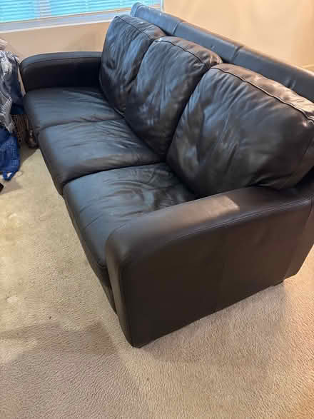 Photo of free leather couch (Castle Shannon) #2