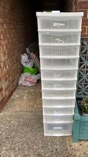 Photo of free Tall plastic drawer unit (Havant PO9) #1