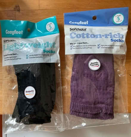 Photo of free 2 pairs knee length socks (Bisley Road GL5) #1