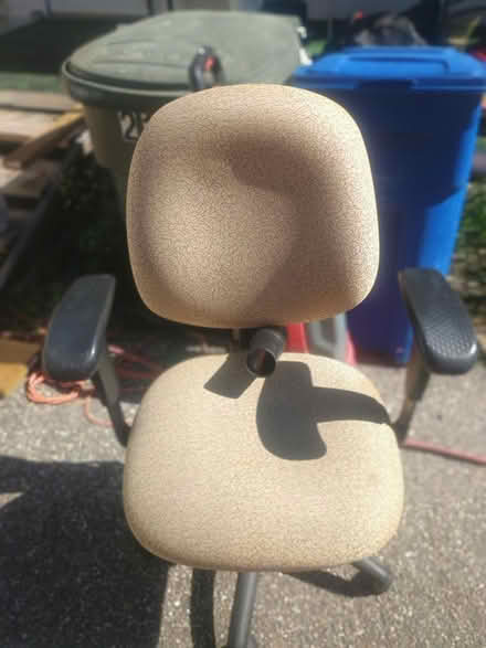 Photo of free Office Chair, 5 wheels and arms (Newport News, Bruton Ave) #2