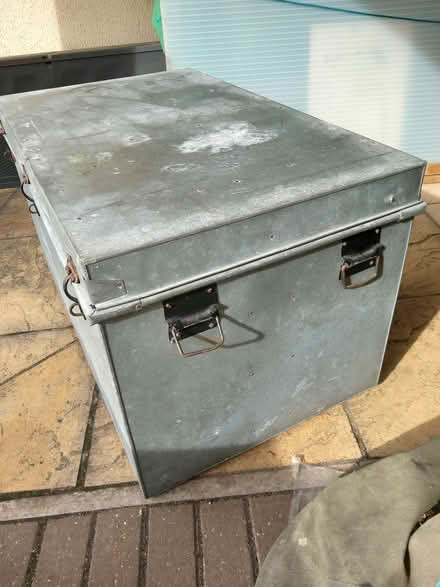 Photo of free Very large galvanised steel trunk (Carnon Downs TR3) #3