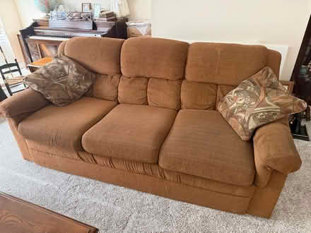Photo of free Brown couch (North Davis) #2