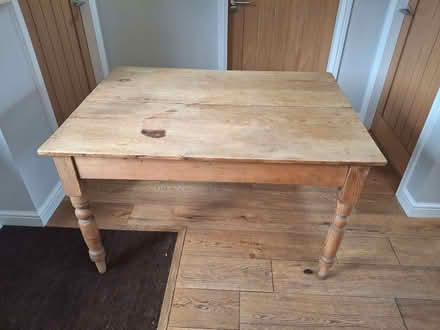 Photo of free Old Pine Kitchen Table (Market Drayton TF9) #1