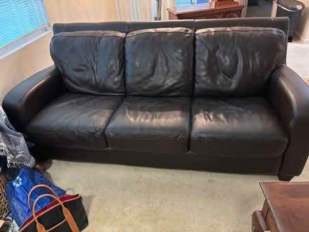 Photo of free leather couch (Castle Shannon) #1