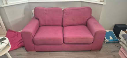 Photo of free Pink DFS 2 Seater Sofa (Woodford IG8) #1