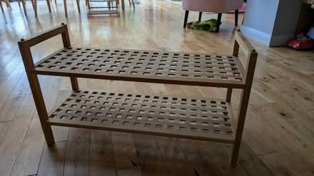 Photo of free Wooden shoe rack (ME13 8SN) #1