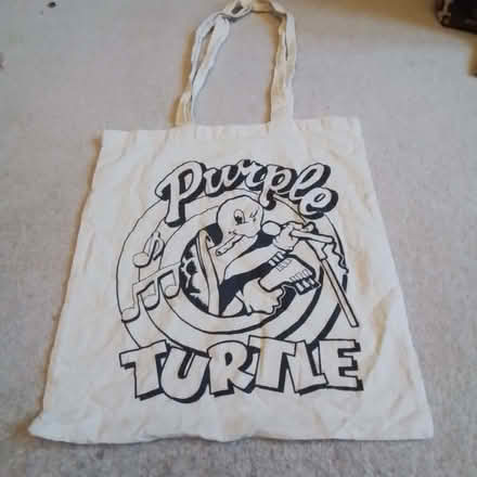 Photo of free purple turtle cotton book bag (Cricket Road OX4) #1