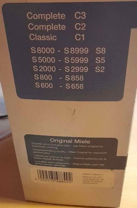 Photo of free 4 Miele Vacuum Bags (Heaton BD9) #2