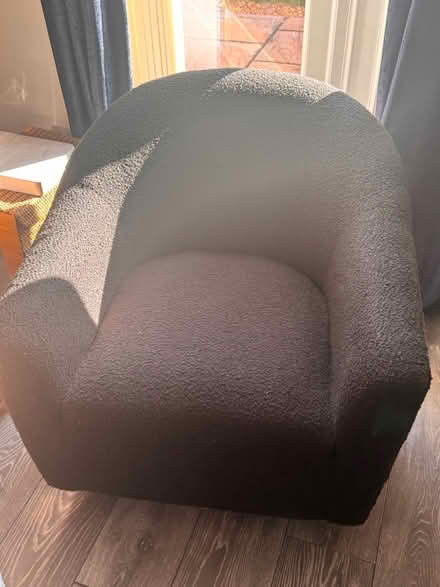 Photo of free Black boucle chair (Ellesmere Port) #1