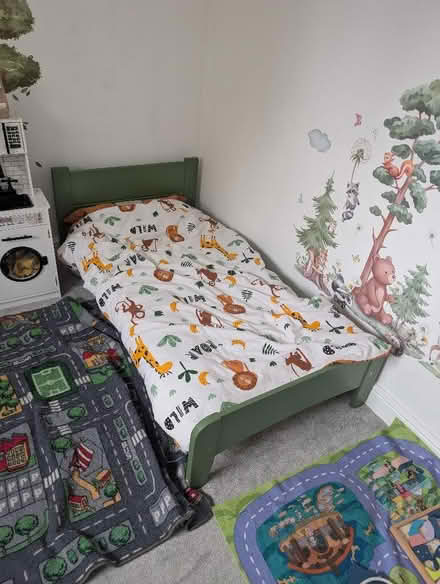 Photo of free Children's toddler bed, duvet, pillow and covers (Nascot Wood WD24) #1