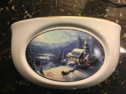 Photo of free cracked winter scene bowl (Arlington off Mystic St Rte3N) #2