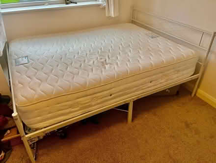 Photo of free New king size bed and memory foam mattress (Fulwood S10) #1
