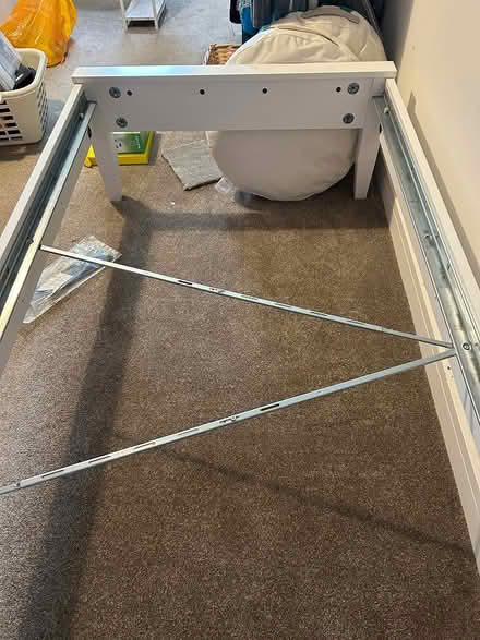 Photo of free White IKEA single bed and mattress (Carlton Miniott YO7) #2