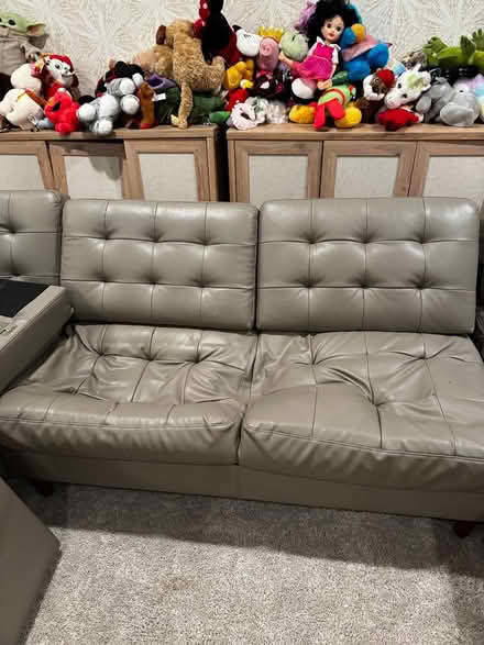 Photo of free Faux Leather Couch (North Caldwell) #2