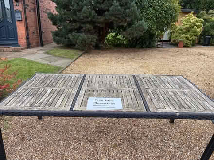 Photo of free Large Garden Dining Table (Market Drayton TF9) #1